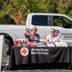 American Red Cross set up a table with resources for attendees.