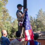 Boy Scout Troop doing color guard.