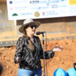 Amanda Folendorf at groundbreaking.