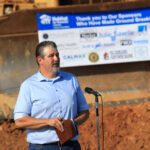 Alvin Broglio at groundbreaking.