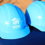 Habitat for Humanity hard hats.