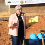 Blessing at groundbreaking.