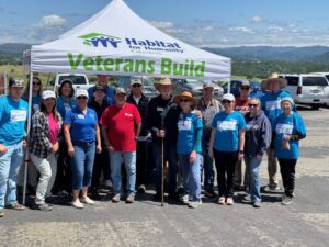 Volunteer group from the Neighborhood Revitalization project at the Calaveras Airport.
