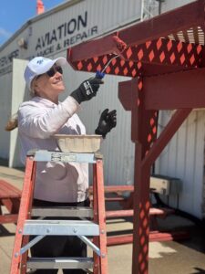 Volunteer painting