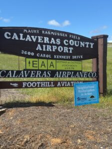Calaveras County Airport sign