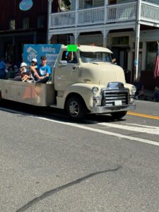 The truck participating in Habitat Calaveras' float.