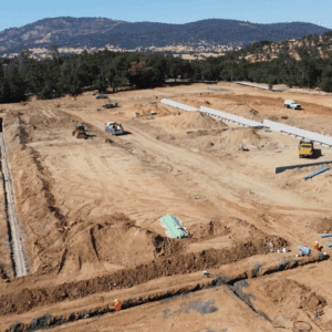 Site work at Eureka Oaks in Angels Camp
