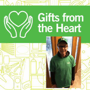 Gifts from the heart and a picture of Steve Sarantopoulos.