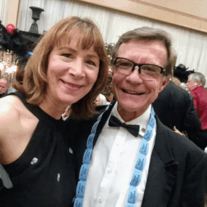 Steve & Paula Sarantopoulos at an event.