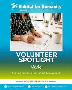 Volunteer with Habitat for Humanity Calaveras